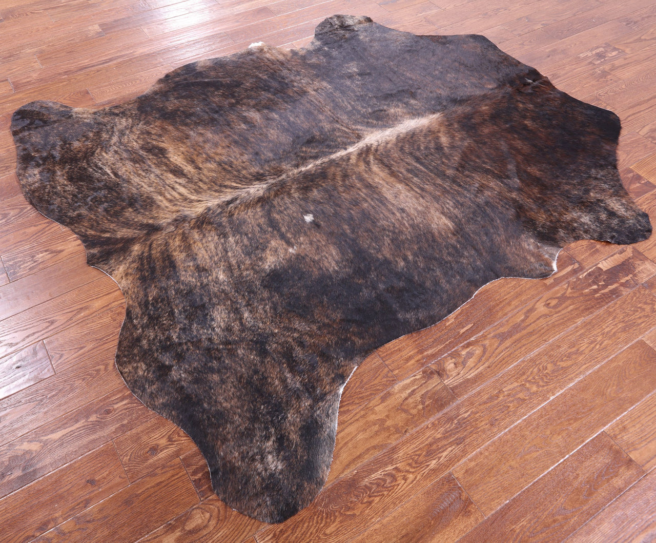 Brindle Natural Cowhide Rug - XLarge 7'3"H x 6'7"W