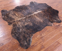 Thumbnail for Brindle Natural Cowhide Rug - XLarge 7'3