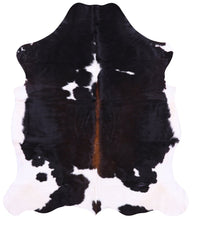 Thumbnail for Black & White Natural Cowhide Rug - Large 6'11