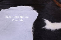 Thumbnail for Black & White Natural Cowhide Rug - Large 6'11