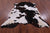 Brown & White Natural Cowhide Rug - Large 6'11"H x 6'5"W