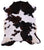 Brown & White Natural Cowhide Rug - Large 6'11"H x 6'5"W