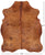 Brown Natural Cowhide Rug - Large 6'7"H x 5'5"W