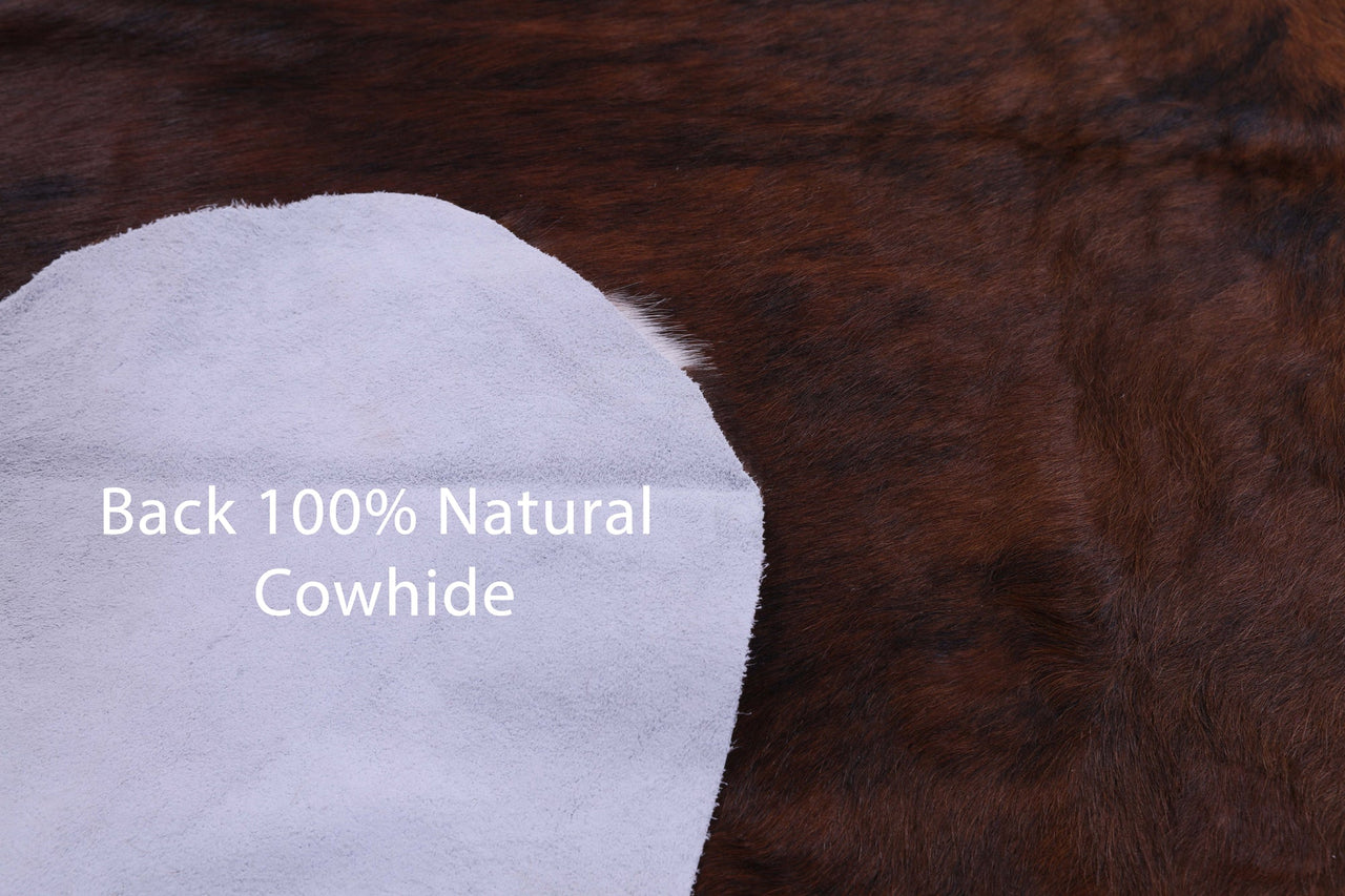 Tricolor Natural Cowhide Rug - Large 6'11"H x 6'1"W