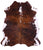 Tricolor Natural Cowhide Rug - Large 6'11"H x 6'1"W
