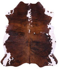 Thumbnail for Tricolor Natural Cowhide Rug - Large 6'11