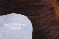 Thumbnail for Brindle Natural Cowhide Rug - Large 6'9