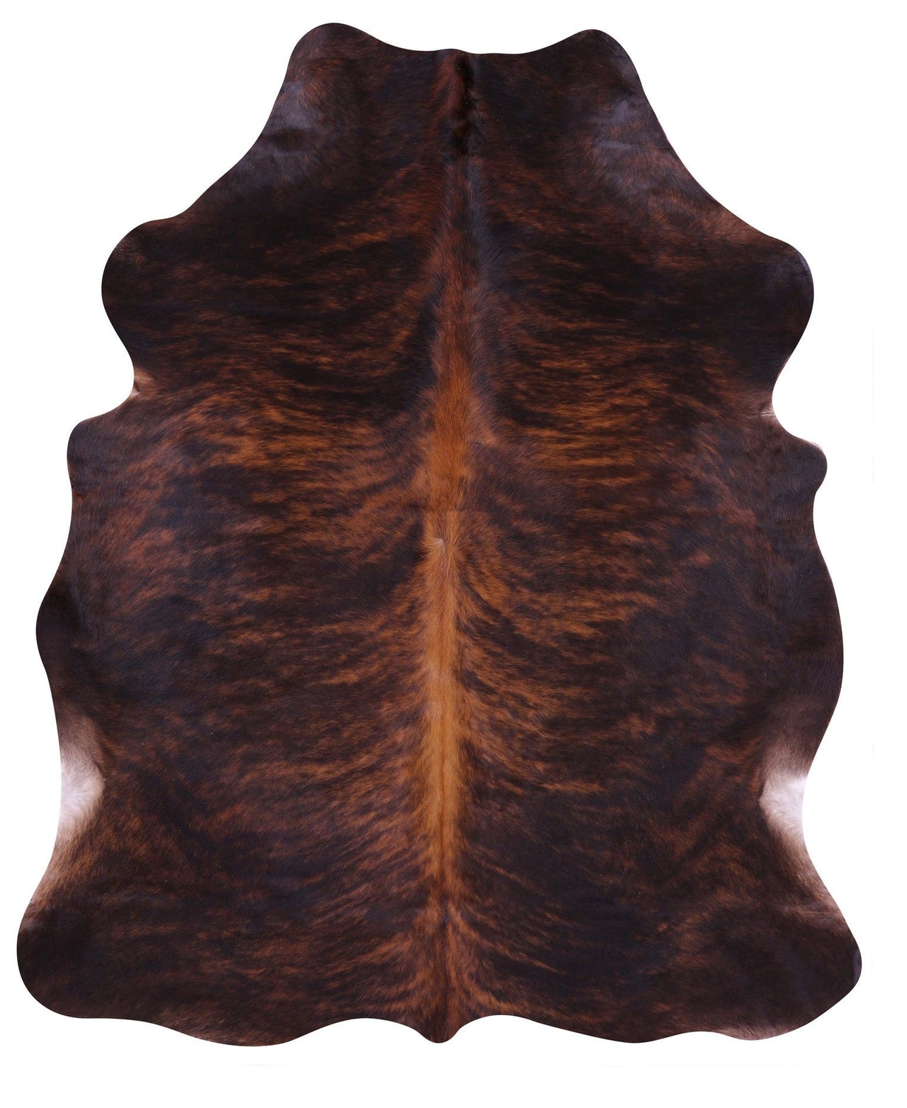 Brindle Natural Cowhide Rug - Large 6'9"H x 5'8"W