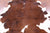 Brown & White Natural Cowhide Rug - X-Large 7'3"H x 6'5"W
