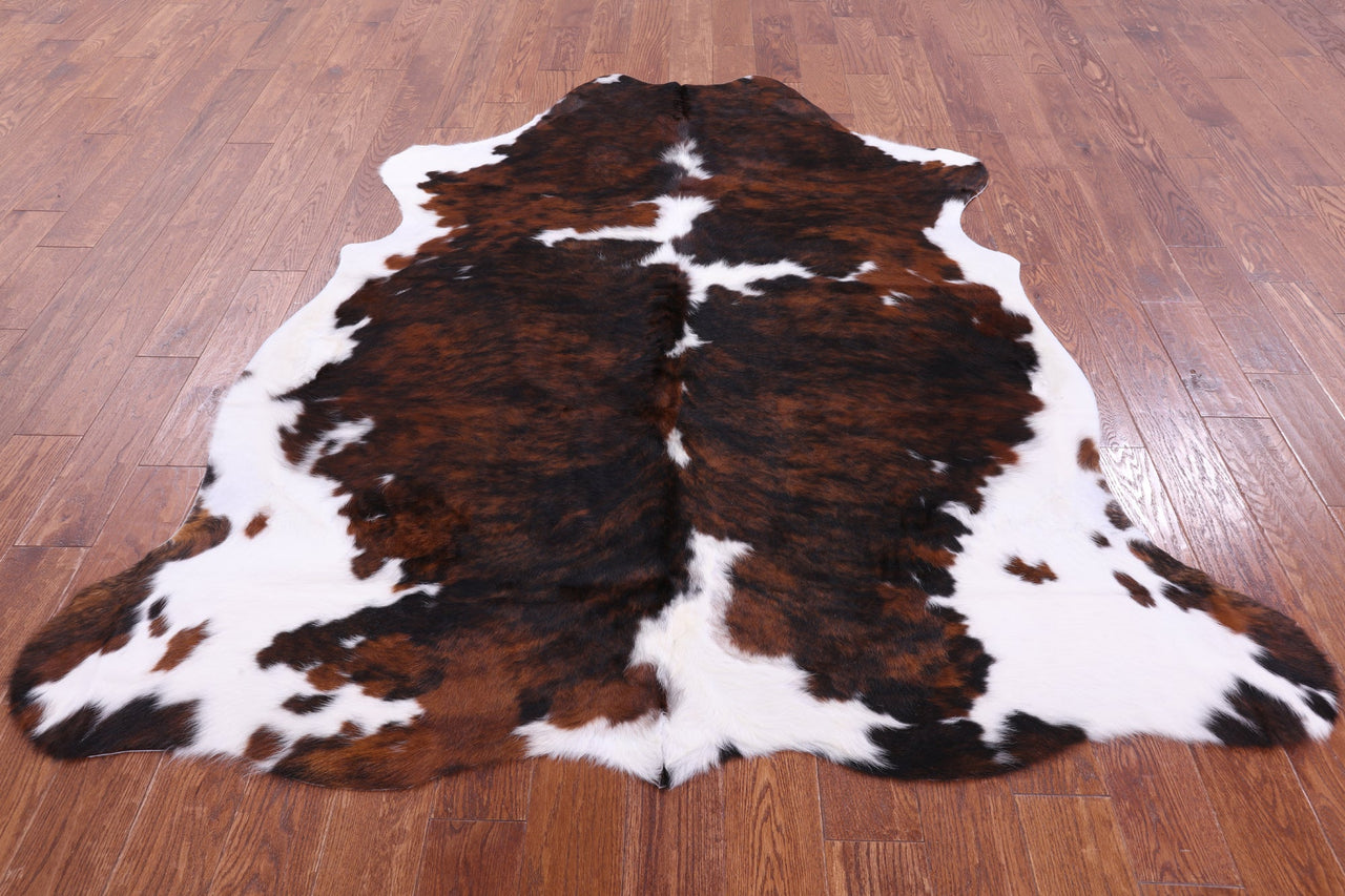 Tricolor Natural Cowhide Rug - Large 6'9"H x 6'3"W