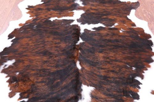Tricolor Natural Cowhide Rug - Large 6'9