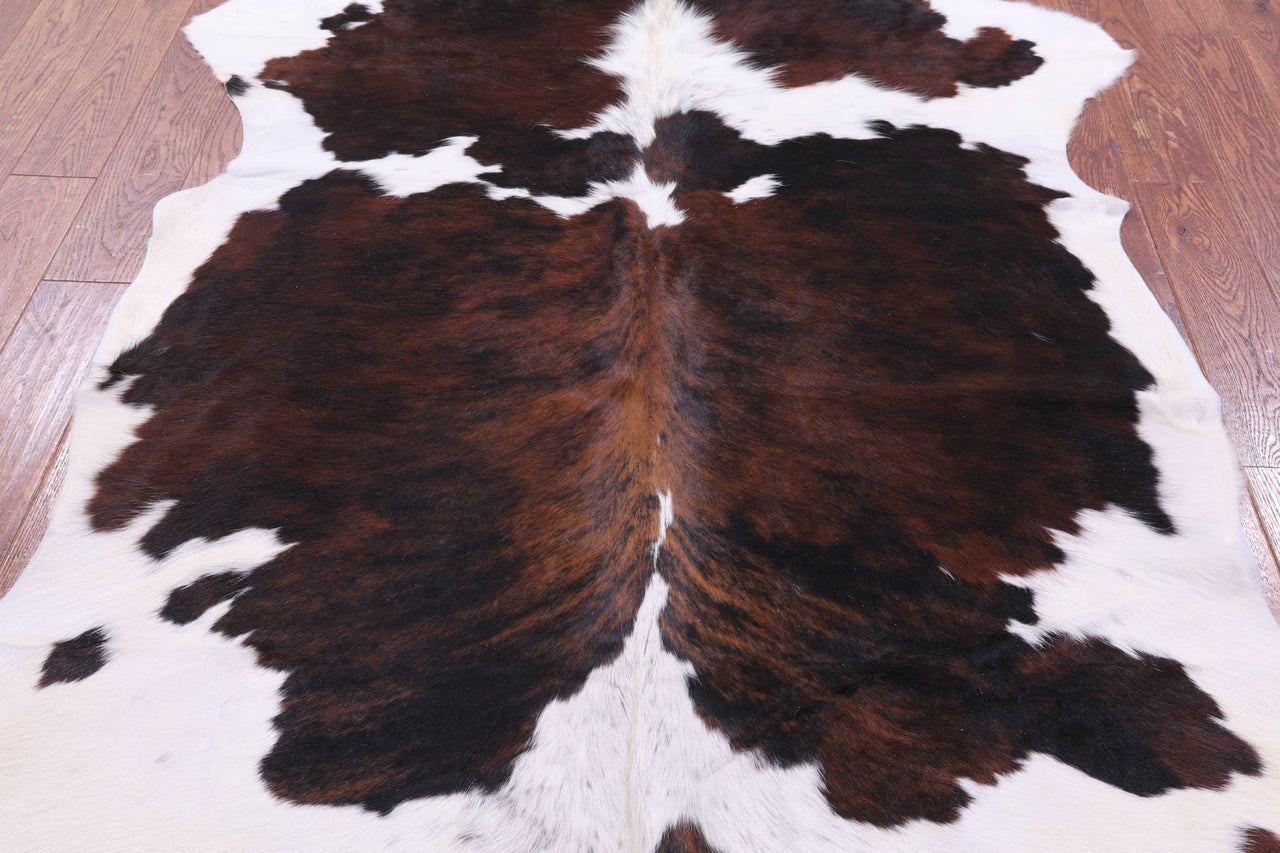 Tricolor Natural Cowhide Rug - Large 6'10"H x 5'10"W