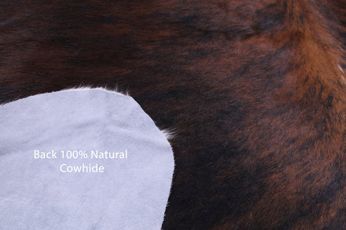 Tricolor Natural Cowhide Rug - Large 6'10