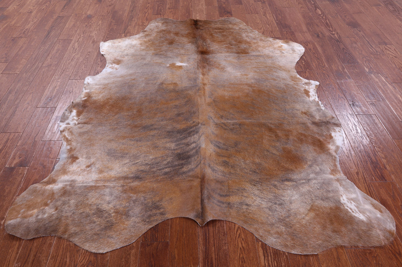 Brindle Natural Cowhide Rug - XLarge 7'1"H x 5'11"W