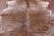 Light Brindle Natural Cowhide Rug - X-Large 7'1"H x 5'11"W