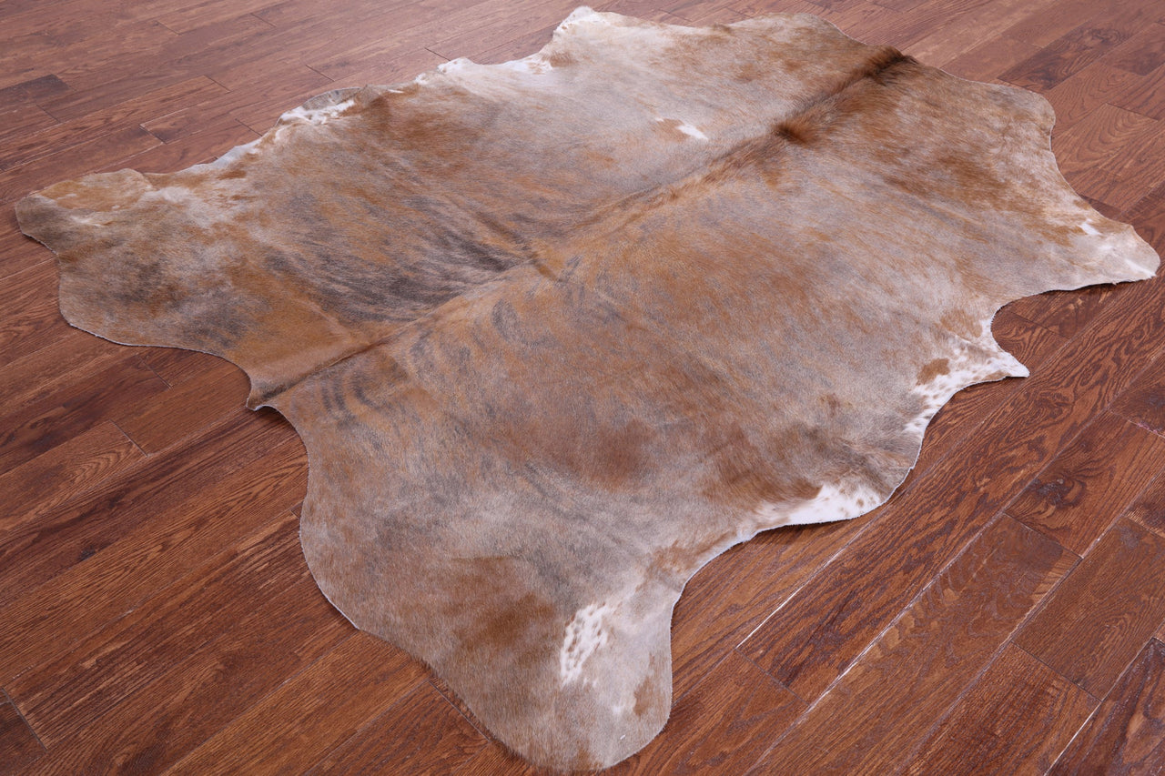 Brindle Natural Cowhide Rug - XLarge 7'1"H x 5'11"W