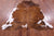 Brindle Brown & White Natural Cowhide Rug - Large 7'2"H x 6'1"W