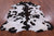 Salt & Pepper Natural Cowhide Rug - Large 6'6"H x 5'10"W