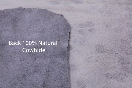 Black & White Natural Cowhide Rug - Large 7'0