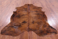 Thumbnail for Brindle Natural Cowhide Rug - Large 6'11