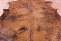 Thumbnail for Brindle Natural Cowhide Rug - Large 6'11