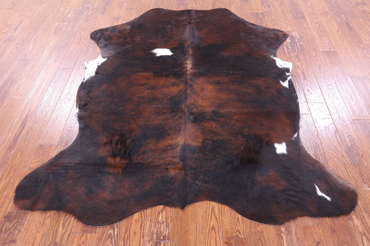 Tricolor Natural Cowhide Rug - Large 7'1"H x 6'2"W
