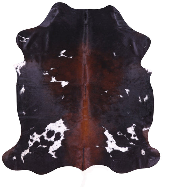 Tricolor Natural Cowhide Rug - Large 7'3"H x 6'10"W
