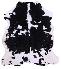 Thumbnail for Black & White Natural Cowhide Rug - Large 6'11