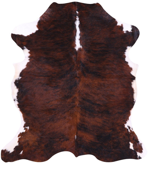 Brindle Brown Natural Cowhide Rug - Large 6'11"H x 6'5"W