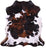 Tricolor Natural Cowhide Rug - Large 7'0"H x 6'10"W