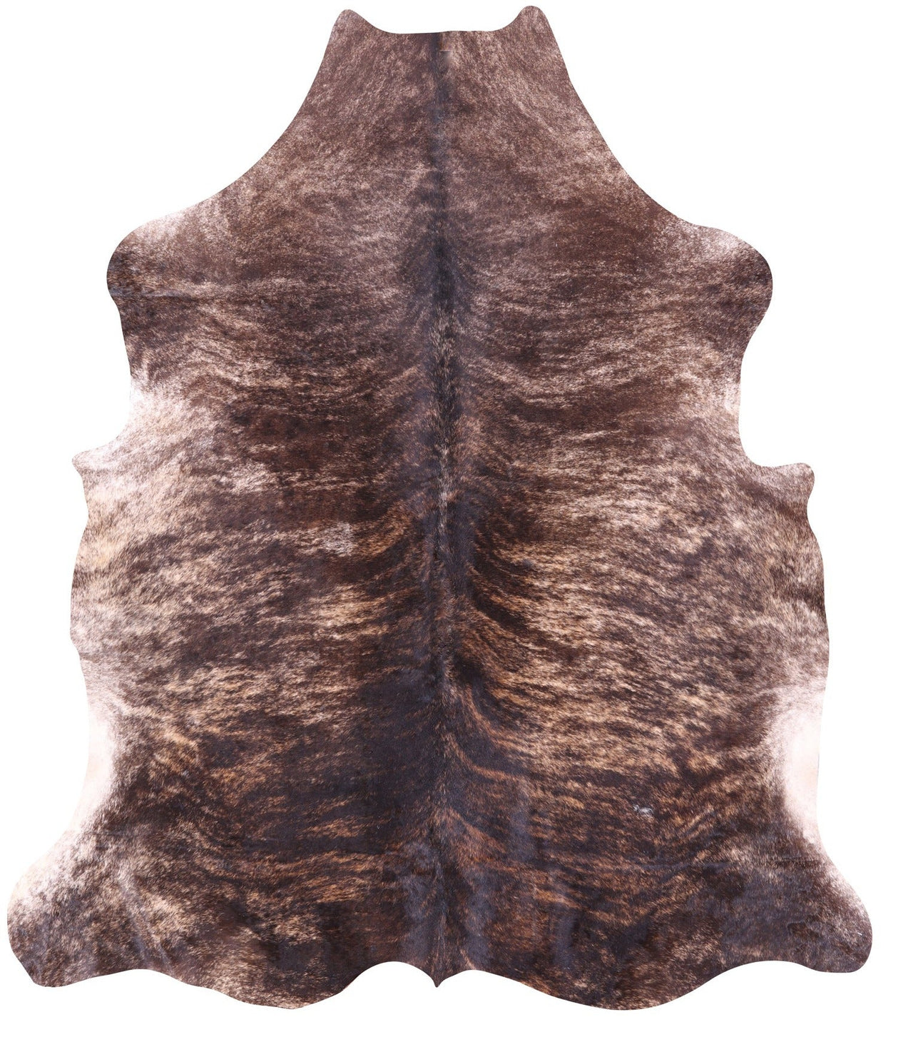 Brindle Brown Natural Cowhide Rug - Large 6'9"H x 6'0"W