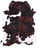 Tricolor Natural Cowhide Rug - Large 6'9"H x 5'6"W