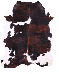 Thumbnail for Tricolor Natural Cowhide Rug - Large 6'9