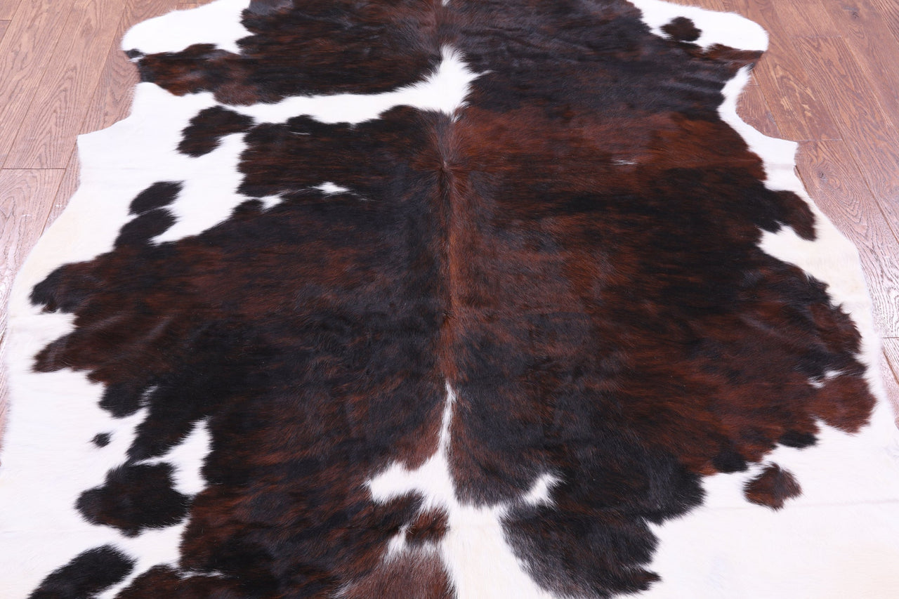 Tricolor Natural Cowhide Rug - Large 6'9"H x 5'6"W