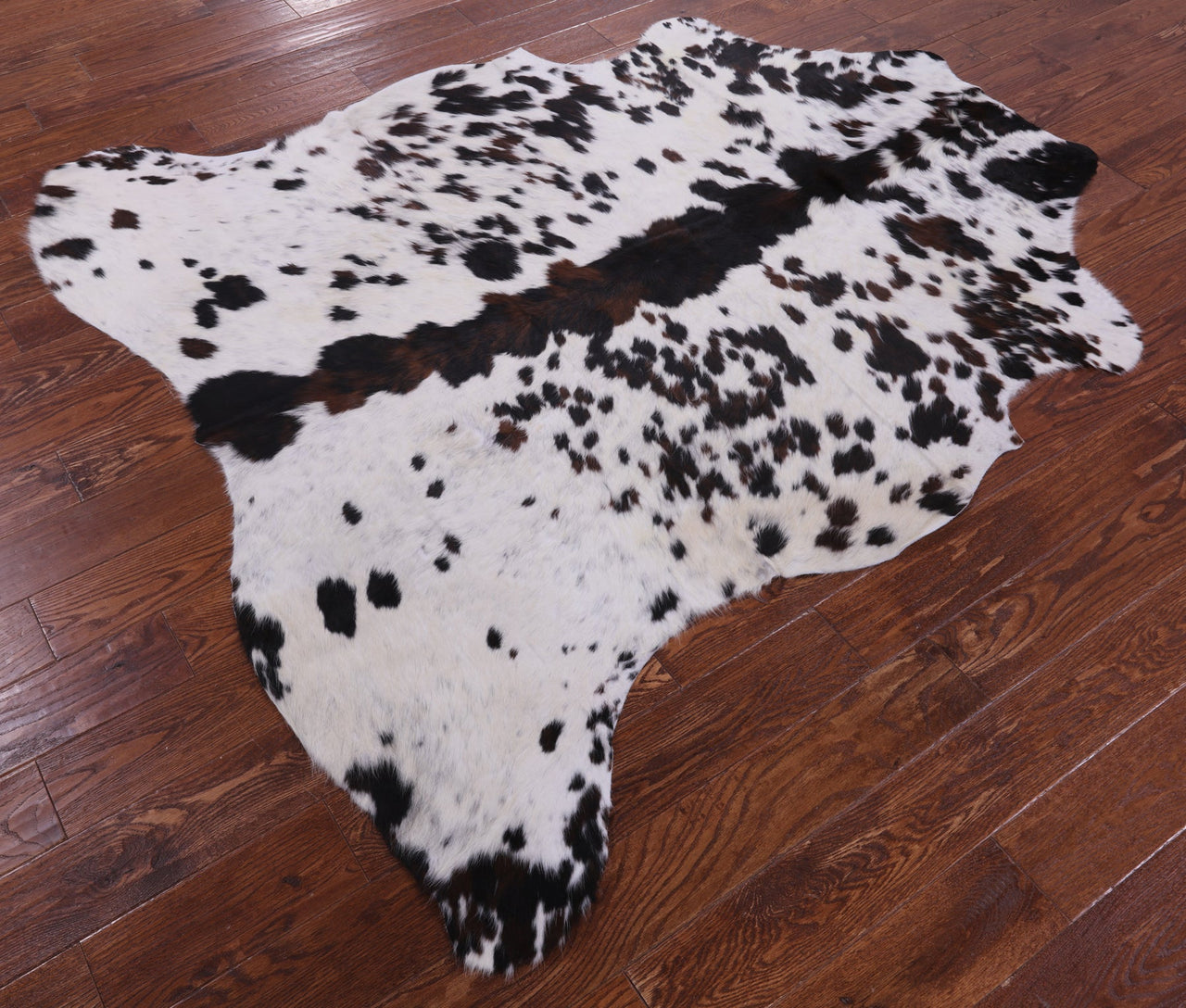 Salt & Pepper Natural Cowhide Rug - Large 6'8"H x 6'1"W