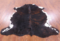 Thumbnail for Brindle Tricolor Natural Cowhide Rug - Large 6'8