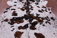 Thumbnail for Salt & Pepper Natural Cowhide Rug - Large 7'7