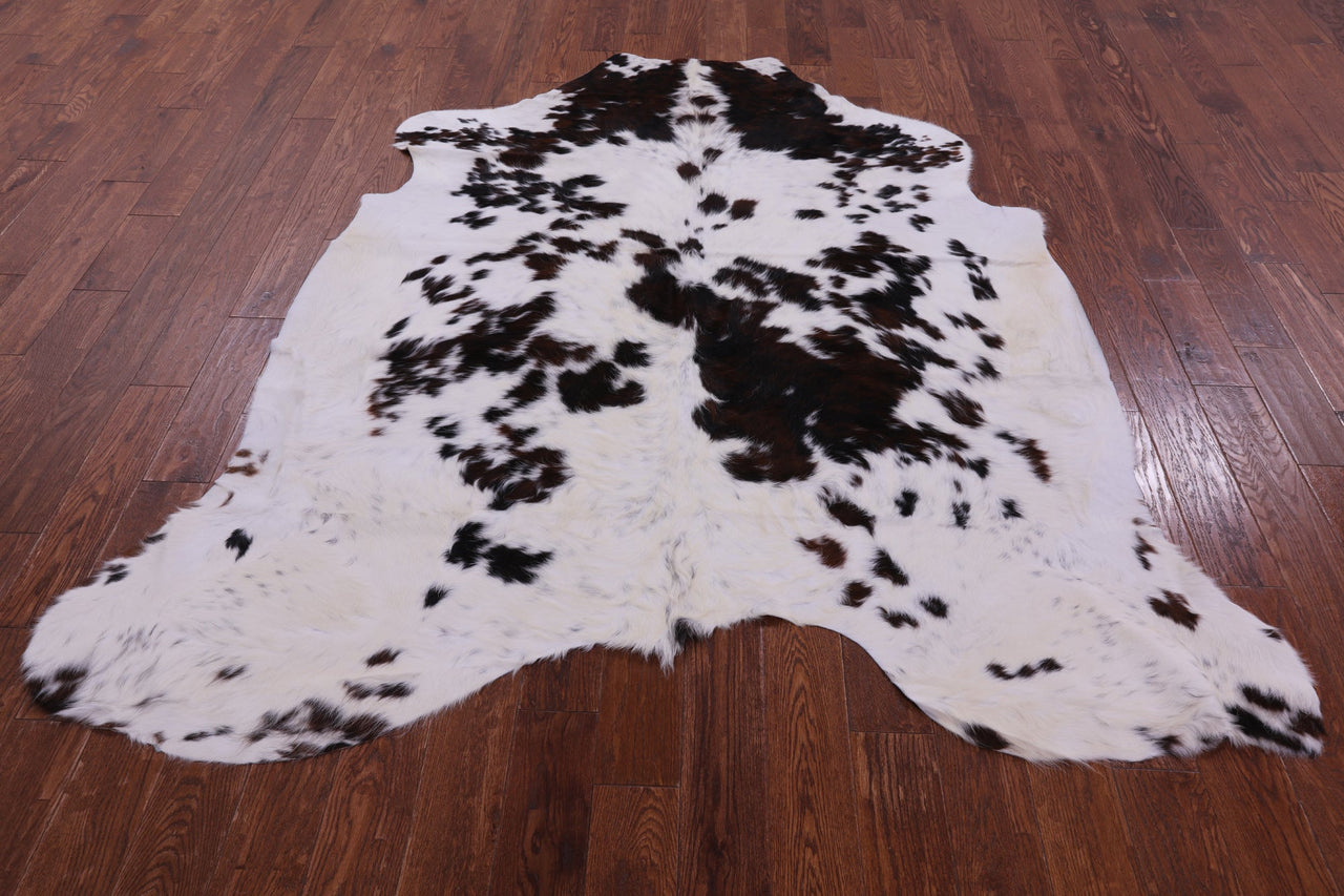 Black & White Natural Cowhide Rug - Large 7'4"H x 6'9"W