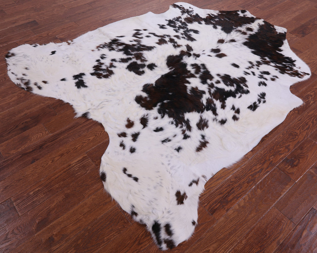 Black & White Natural Cowhide Rug - Large 7'4"H x 6'9"W