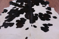 Thumbnail for Black & White Natural Cowhide Rug - Large 7'4