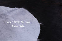 Thumbnail for Black & White Natural Cowhide Rug - Large 7'4