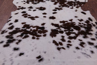 Thumbnail for Brown & White Natural Cowhide Rug - XLarge 7'1