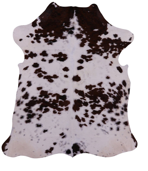 Brown & White Natural Cowhide Rug - X-Large 7'1