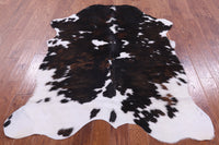 Thumbnail for Brown & White Natural Cowhide Rug - Small 6'2