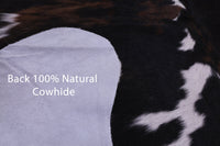 Thumbnail for Brown & White Natural Cowhide Rug - Small 6'2