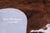 Brindle Brown & White Natural Cowhide Rug - Small 5'9"H x 5'5"W