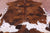 Brindle Brown & White Natural Cowhide Rug - Small 5'9"H x 5'5"W