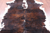 Thumbnail for Brindle Tricolor Natural Cowhide Rug - XLarge 7'5