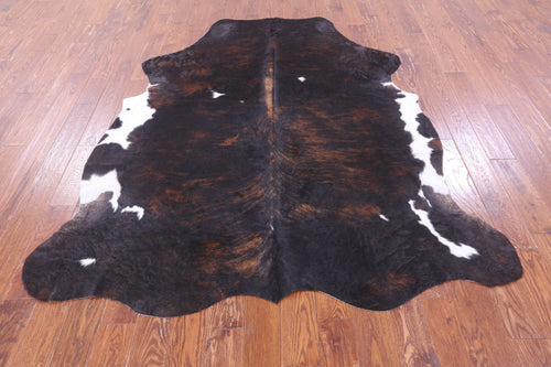 Dark Brindle Natural Cowhide Rug - X-Large 7'4