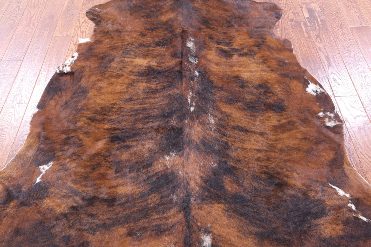 Brindle Natural Cowhide Rug - XLarge 7'6"H x 6'8"W